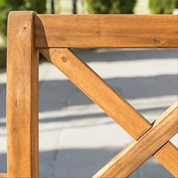 Walker Edison Delray 6 Piece Acacia Wood Outdoor Dining Set