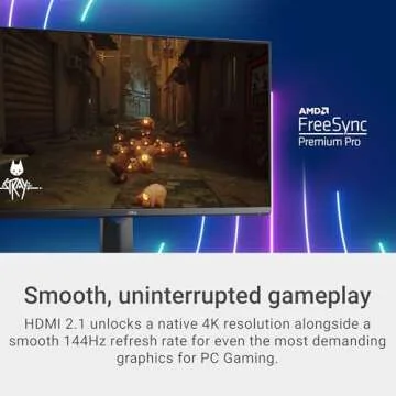 Dell G3223Q Gaming Monitor - 32-Inch 4K Ultra UHD (3840x2160), 144Hz 1Ms Display, AMD FreeSync+NVIDI...