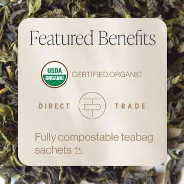 Rishi Tea Earl Japanese Green Tea with Bergamot - Organic & Low Caffeine Sachet Bags - 15 Count (Pac...