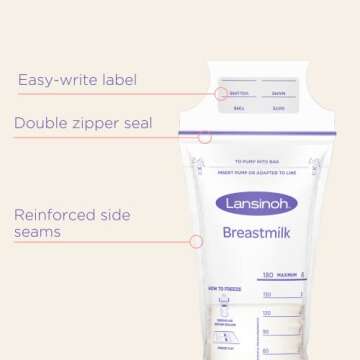 Lansinoh Breast Milk Storage Bags 50