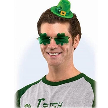 Vibrant St. Patrick's Day Shamrock Sunglasses for All Ages