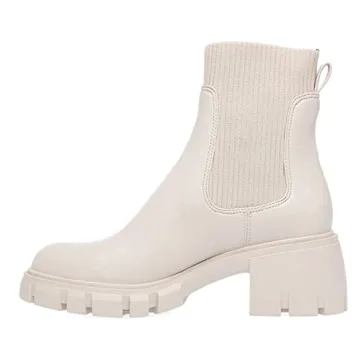 Ruanyu Womens Lug Sole Platform Ankle Boots for Comfort