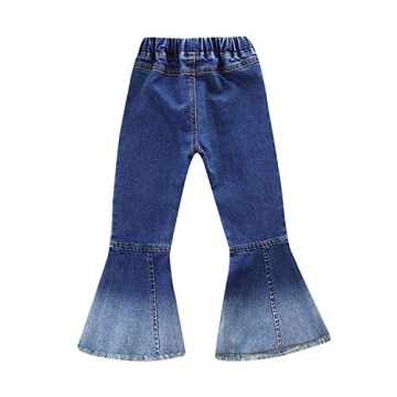 Trendy MODNTOGA Baby Girls Denim Bell Bottom Jeans for Toddlers