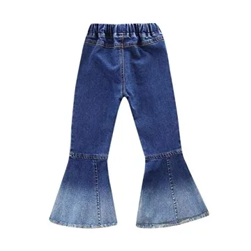 Trendy MODNTOGA Baby Girls Denim Bell Bottom Jeans for Toddlers