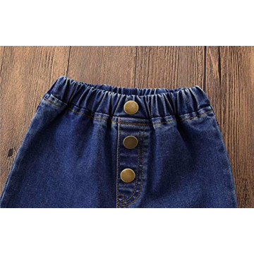 Trendy MODNTOGA Baby Girls Denim Bell Bottom Jeans for Toddlers