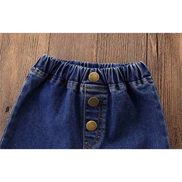 Trendy MODNTOGA Baby Girls Denim Bell Bottom Jeans for Toddlers