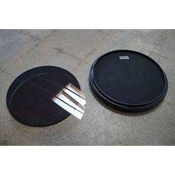 Premium 12-inch 4-in-1 Practice Drum Pad for Drummers