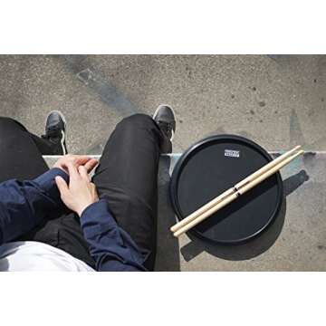Premium 12-inch 4-in-1 Practice Drum Pad for Drummers