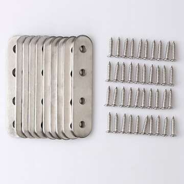 Alise Stainless Steel Brace Brackets - Durable & Stylish Mending Plates