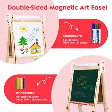 Art Easel for Kids - Double-Sided with Accessories