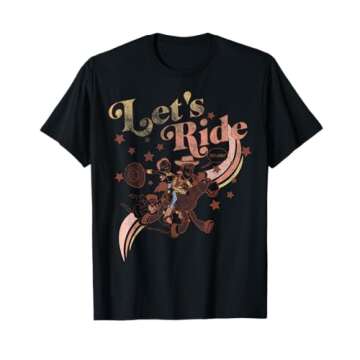 Disney Pixar Toy Story Jessie & Woody Let's Ride Gradient T-Shirt