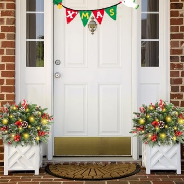 Christmas Tree Urn Filler with Lights - Juegoal