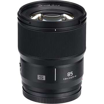Panasonic S-S85 LUMIX S 85mm F1.8 Lens for Smooth Portraits