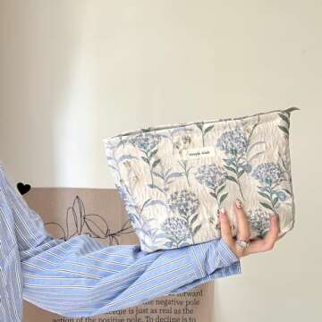 Sminra Makeup Bag - Large Capacity Cosmetic Organizer for Women