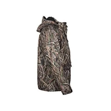 Gamehide Mid Weight Slough Creek Waterproof Waterfowl Hunting Jacket (Mossy Oak Shadow Grass Blades,...