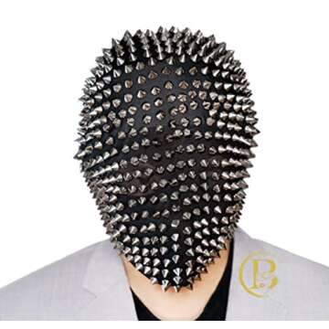 Steampunk Rivet Spike Skull Hallowen Ski Mask Full Face Cover Masquerade Mask Cosplay Mask