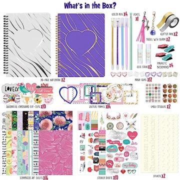 DIY Journal Kit for Girls - Creative 150+Pcs Gifts