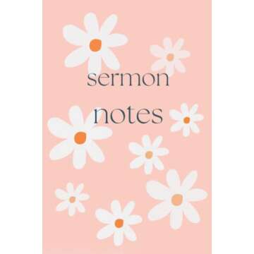 Sermon Notes: Church Sermon Notebook | Church Notes Notebook |notebook for church teens and adults