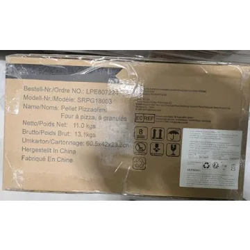 BIG HORN OUTDOORS Portable Pellet Pizza Oven Silver