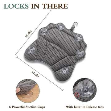 Ergonomic Luxury Bath Pillow for Ultimate Comfort