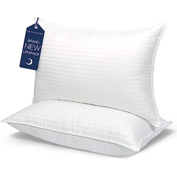 COZSINOOR Queen Size Bed Pillows for Sleeping: Hotel Quality, Set of 2 - Down Alternative Microfiber...