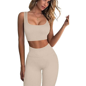 Hotexy Women's Seamless 2-Piece Workout Set - Comfortable and Stylish Gym Apparel