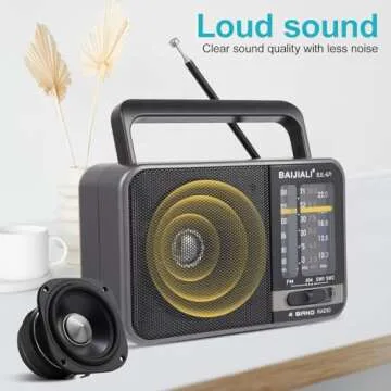 Compact Portable AM/FM Radio - Perfect for All Ages