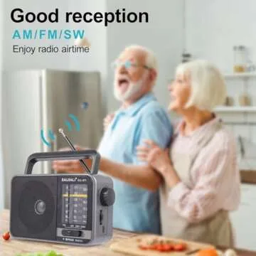 Compact Portable AM/FM Radio - Perfect for All Ages
