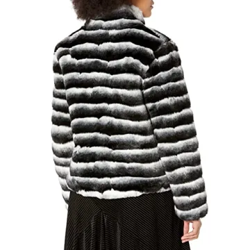 Chic Karl Lagerfeld Faux Chinchilla Women's Jacket