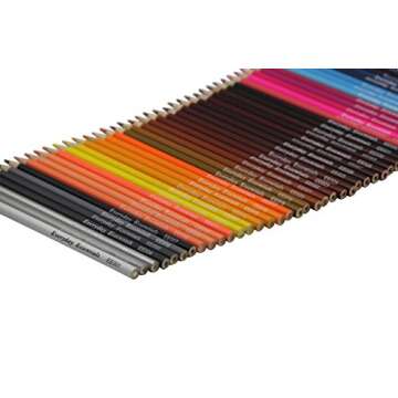 GLTECK Everyday Essentials Premium Colored Pencils - Set of 72 Individual Colors with Roll up Pouch Canvas Pen Bag (72-Color)