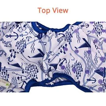 OsoCozy One Size Cloth Diaper Covers - Adjustable Snap Fit & Double Leg Gussets for Baby Boys & Girls from 8-35 Pounds. Use with Prefold, Flat or Fitted Cloth Diapers or Snap-in Inserts.