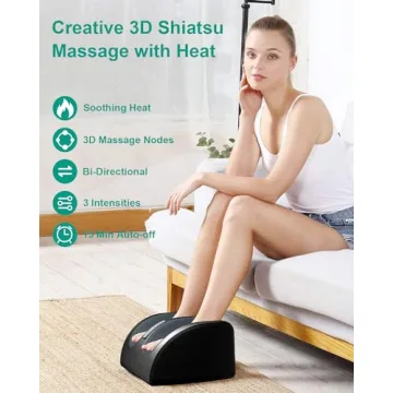 Shiatsu Foot Massager with Heat - Great Gift for Moms