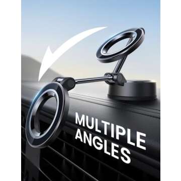 Lamicall MagSafe Car Mount with 70LBS Suction Power