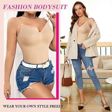 Nebility Women Waist Trainer Bodysuit Slim Full Body Shapewear Seamless Jumpsuits Tummy Control Tops...