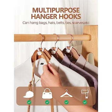 Space Saving Hanger Hooks by HOUSEDAY - 20 Pack