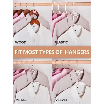 Space Saving Hanger Hooks by HOUSEDAY - 20 Pack