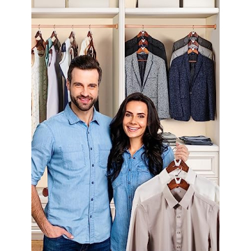 Space Saving Hanger Hooks by HOUSEDAY - 20 Pack