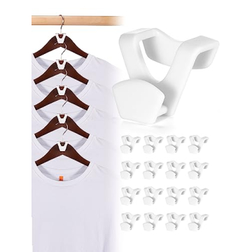 Space Saving Hanger Hooks by HOUSEDAY - 20 Pack