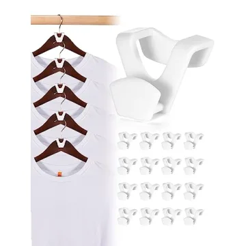 Space Saving Hanger Hooks by HOUSEDAY - 20 Pack