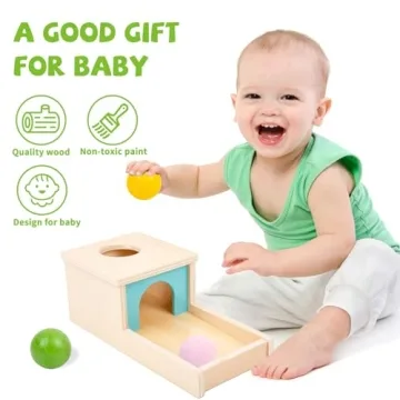 Adena Montessori Wooden Toy for 6-12 Month Babies