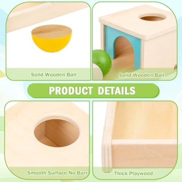 Adena Montessori Wooden Toy for 6-12 Month Babies