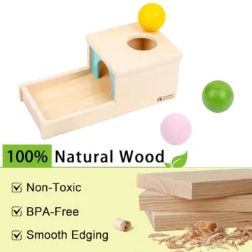 Adena Montessori Wooden Toy for 6-12 Month Babies