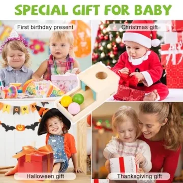 Adena Montessori Wooden Toy for 6-12 Month Babies