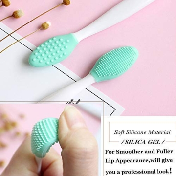 Double-Sided Silicone Lip Brush for Smooth, Healthy Lips