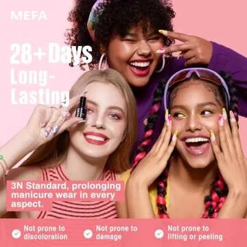 MEFA 60 Pcs Gel Nail Polish Kit with U V Light, 42 Colors All Seasons Collection Easter Colorful Gel Polish Essential Set with 5 Psc Matte/Glossy Base Top Coat, Cuticle Remover, Salon Gifts for Women