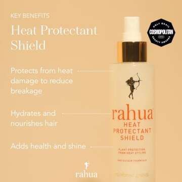 Rahua Heat Protection Spray for Hair, 6.5 Fl. Oz, Multi Formulated Heat Shield Hair Spray Helps Prot...