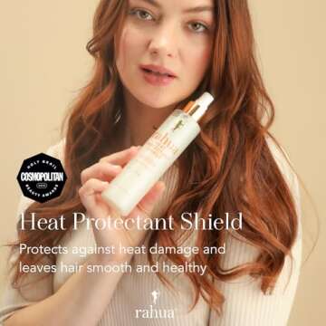 Rahua Heat Protection Spray for Hair, 6.5 Fl. Oz, Multi Formulated Heat Shield Hair Spray Helps Protect Against Heat, Lightweight Hair Care Heat Protectant Enriched with Vitamin E, Aloe Vera, Keratin