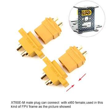 SoloGood Amass XT60E-M Male Plug Connector Pack