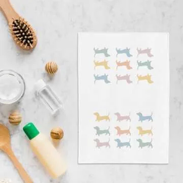 WFSM Wiener Dog Gifts Kitchen Towels - Dog Hand Towels, Wiener Dog Gifts Tea Towels, Dachshund Gifts, Dachshund Gifts for Women, Dachshund Decor, Dog Mom Gifts Kitchen Towels, 16×24 Inches