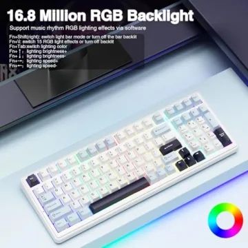 AULA F99 Wireless Mechanical Keyboard with RGB Lighting